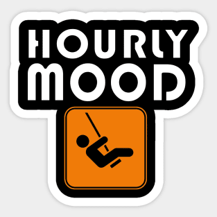 Hourly Mood Swing - Beware! Sticker